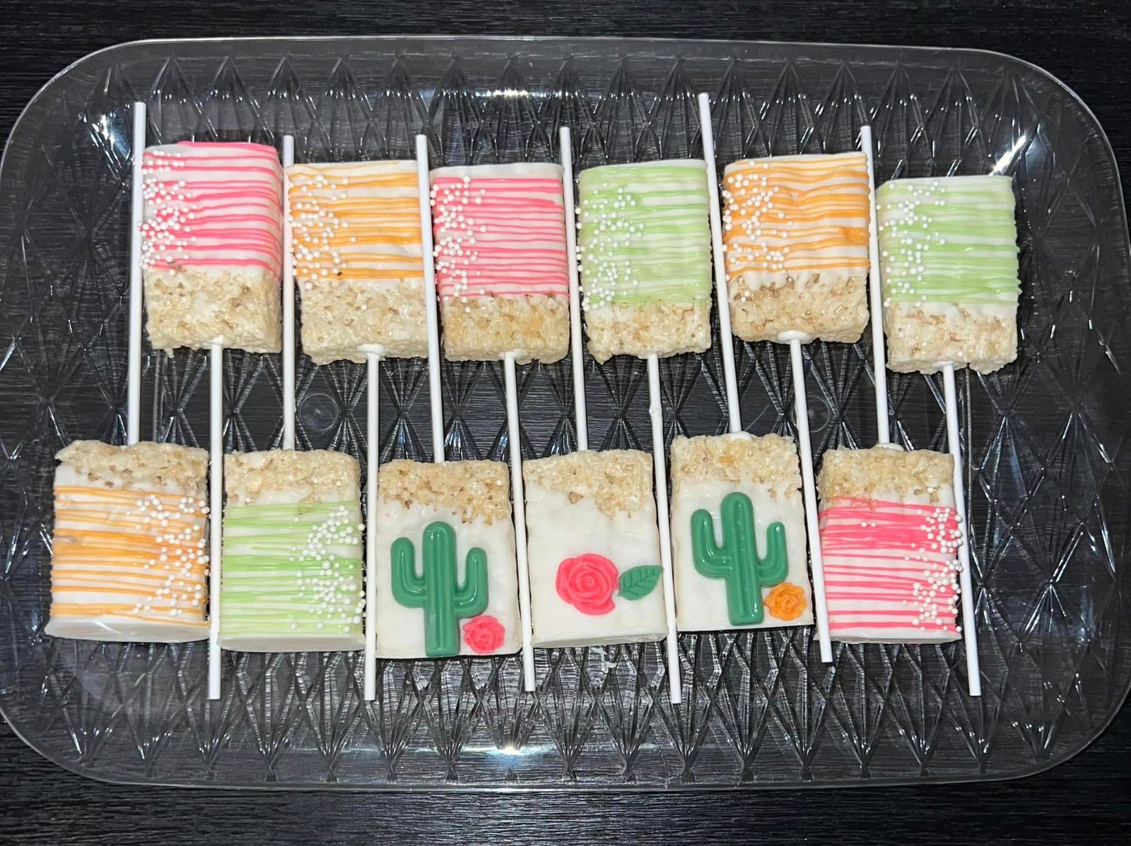 Decorated rice krispie treats